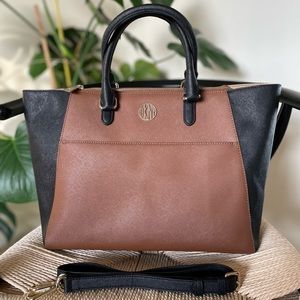 Brown & Black DKNY Bryant Park handbag